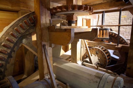 The stones grinding at our Gristmill