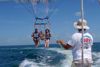 Parasail above the island