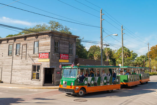 Trolley at Potter's Wax Museum
